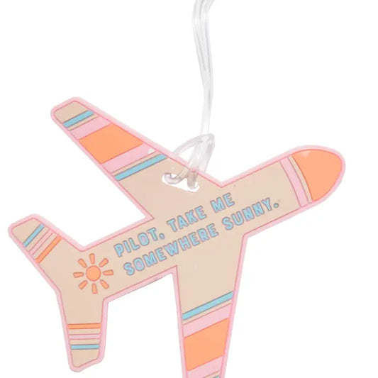 Sunny Airplane Travel Silicone Luggage Tag