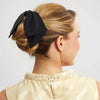 Fabric Bow Hair Clip 1pc- Black