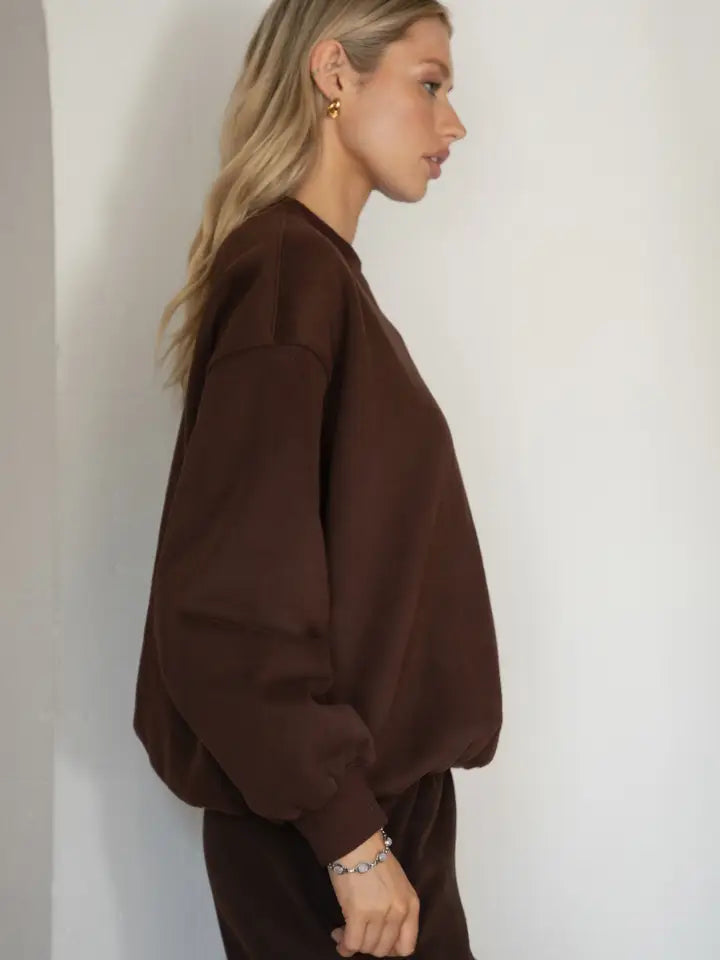 Varsity Plush Fleece Jogger Set