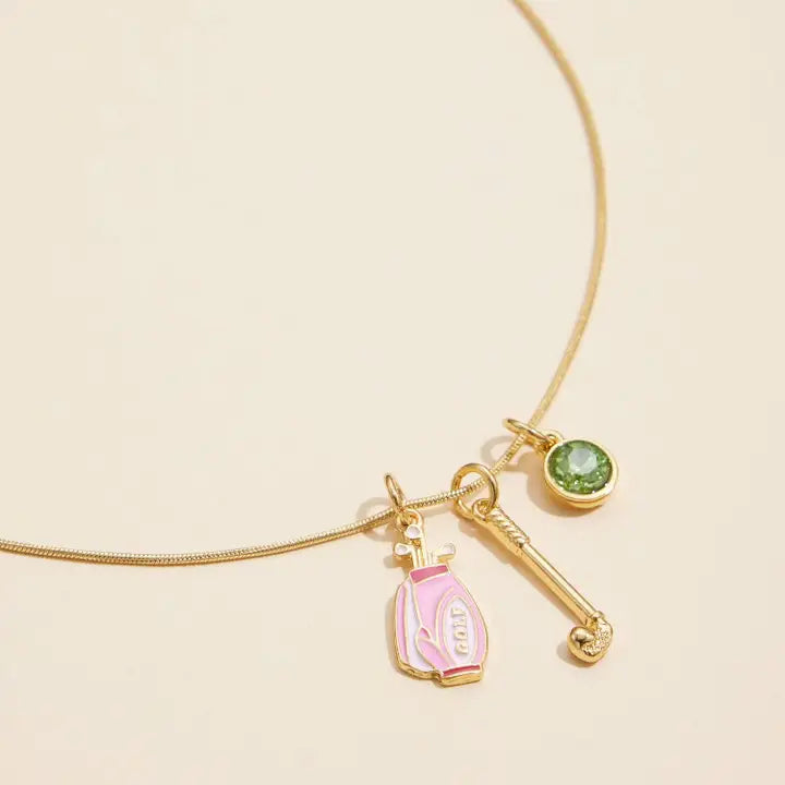 Golf Lover's Charm Necklace