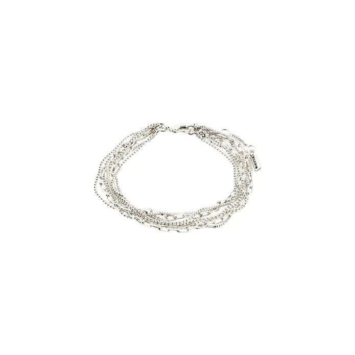 < Lilly Chain Silver Plated Bracelet