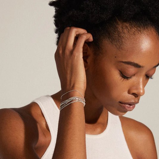 * Lilly Chain Silver Plated Bracelet