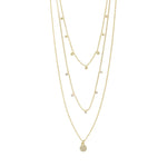 GOLD CHAYENNE RECYCLED CRYSTAL NECKLACE