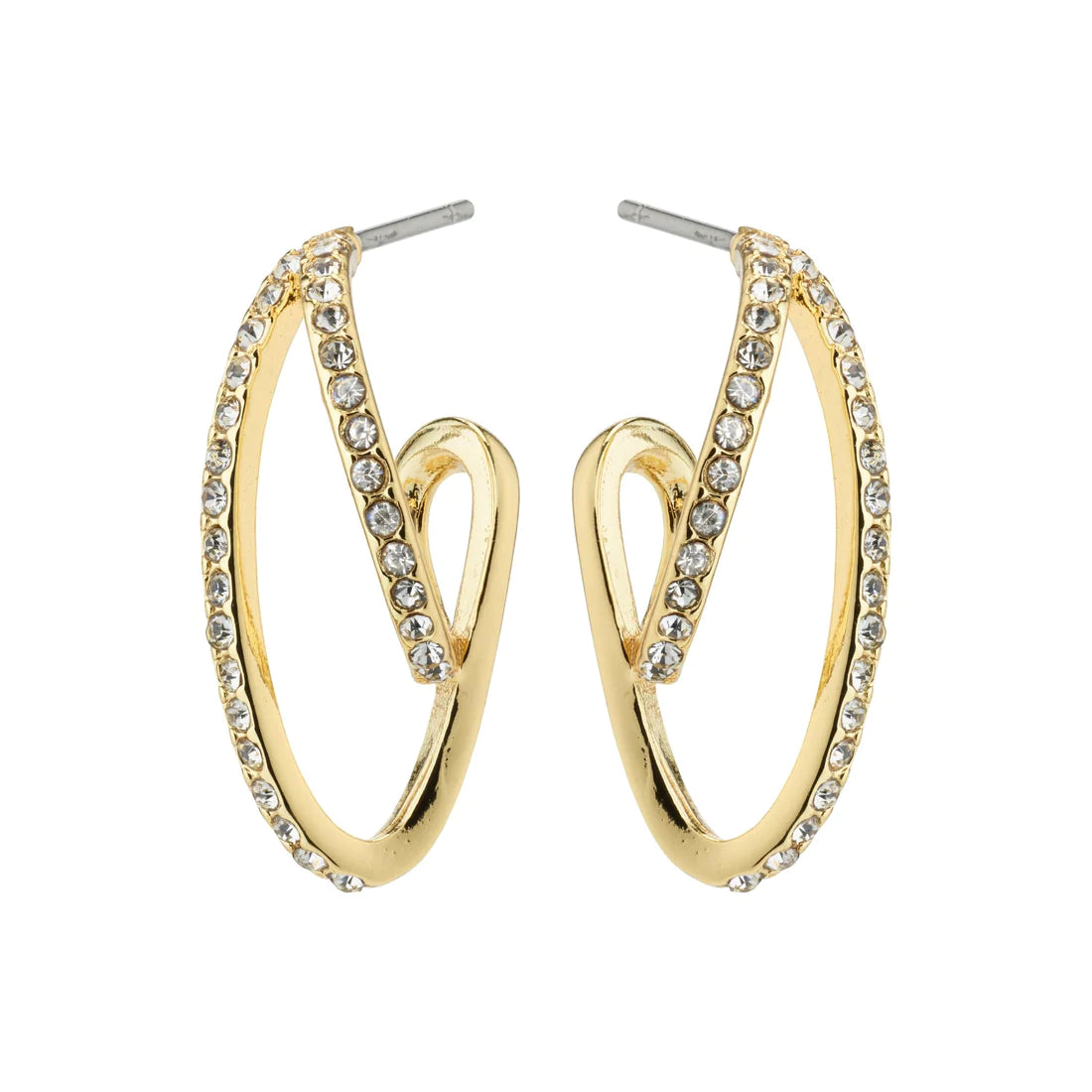 | GOLD ETTY CRYSTAL EARRINGS