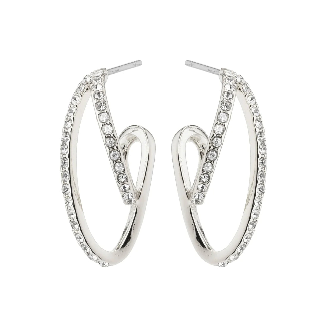 | SILVER ETTY CRYSTAL EARRINGS