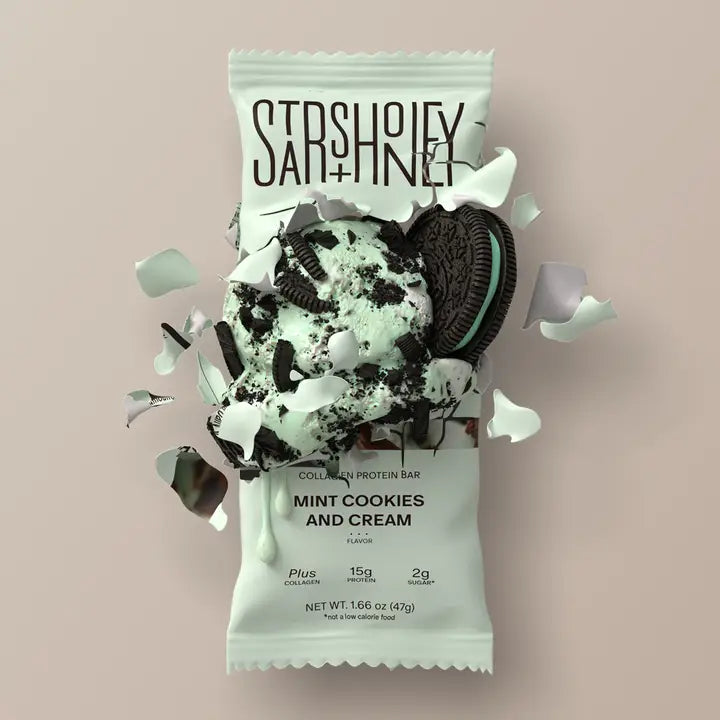 Mint Cookies and Cream Collagen Protein Bar