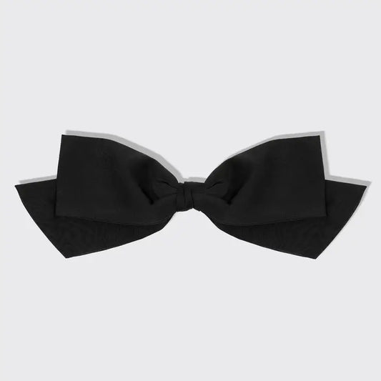 | Fabric Bow Hair Clip 1pc- Black