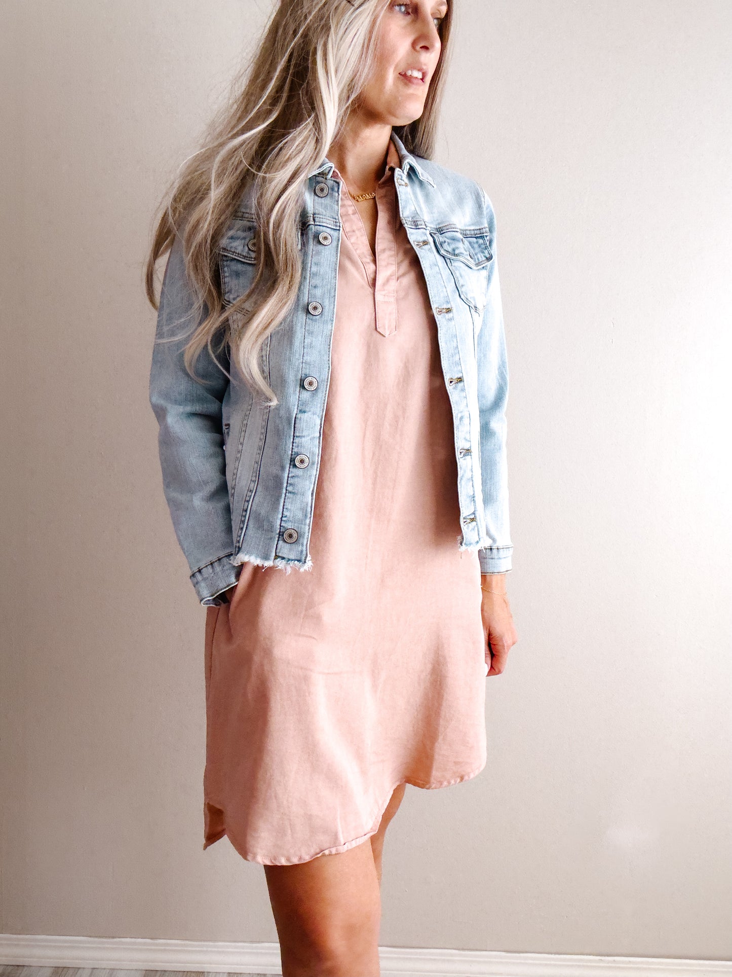 • Dusty Peach Dress