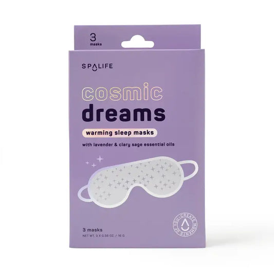 Cosmic Dreams Warming Sleep Masks, Spa Eye Masks - 3 Pk