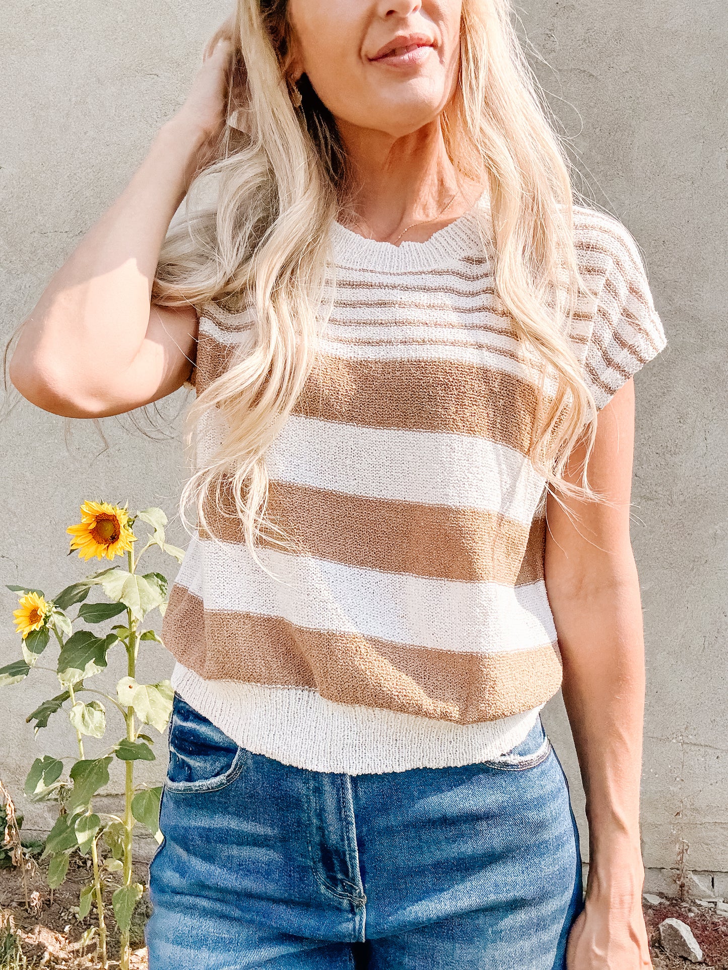Striped Knit Top