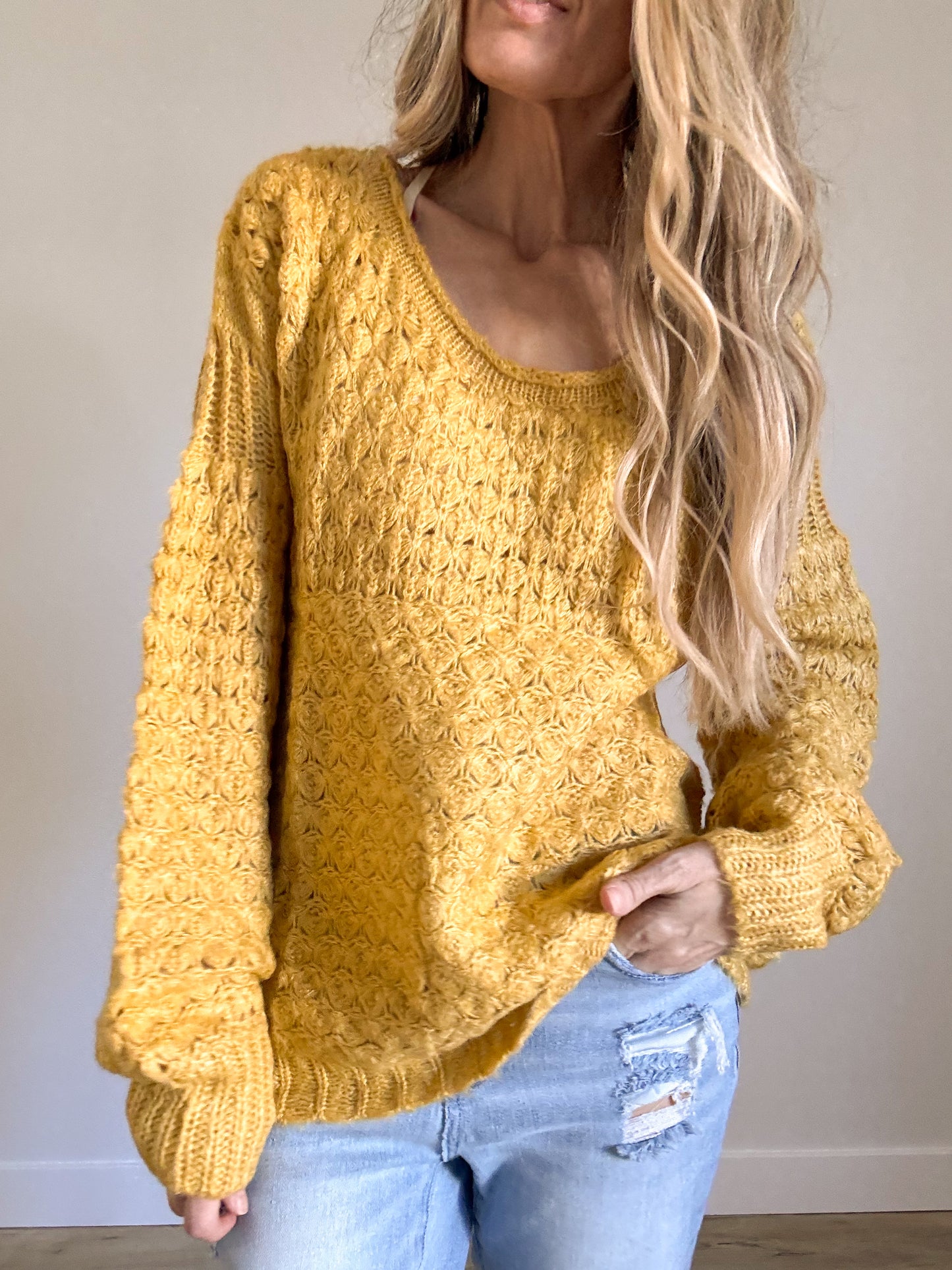 Knitted Boho Sweater