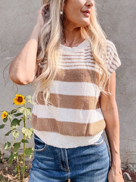 Striped Knit Top