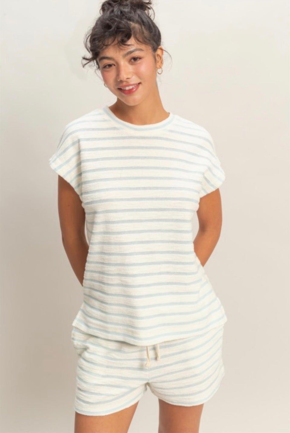 Striped Blue Top