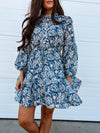 < Minnie Blue & Cream Dress