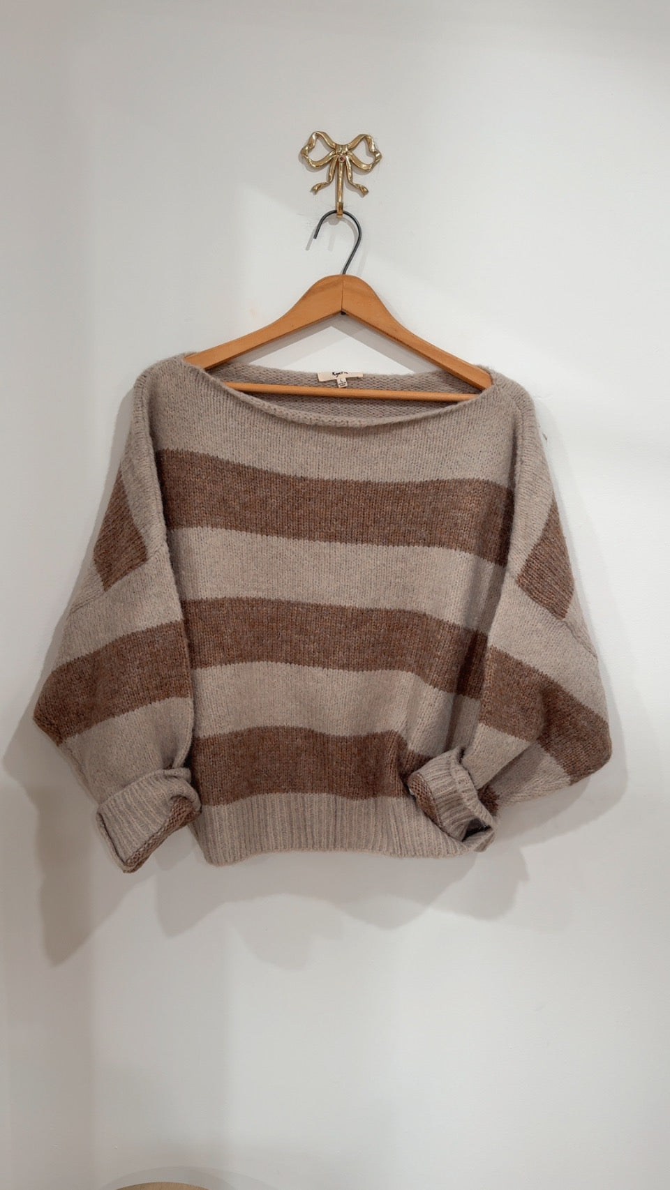 | CAST OFF THE SHOULDER SWEATER