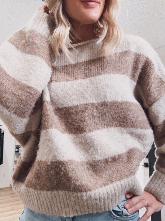 | CAST OFF THE SHOULDER SWEATER