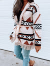 / Fringe Aztec Sweater Cardigan