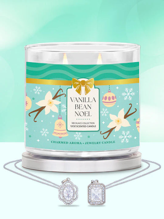 Charmed Aroma Vanilla Bean Noel Candle - Necklace Collection