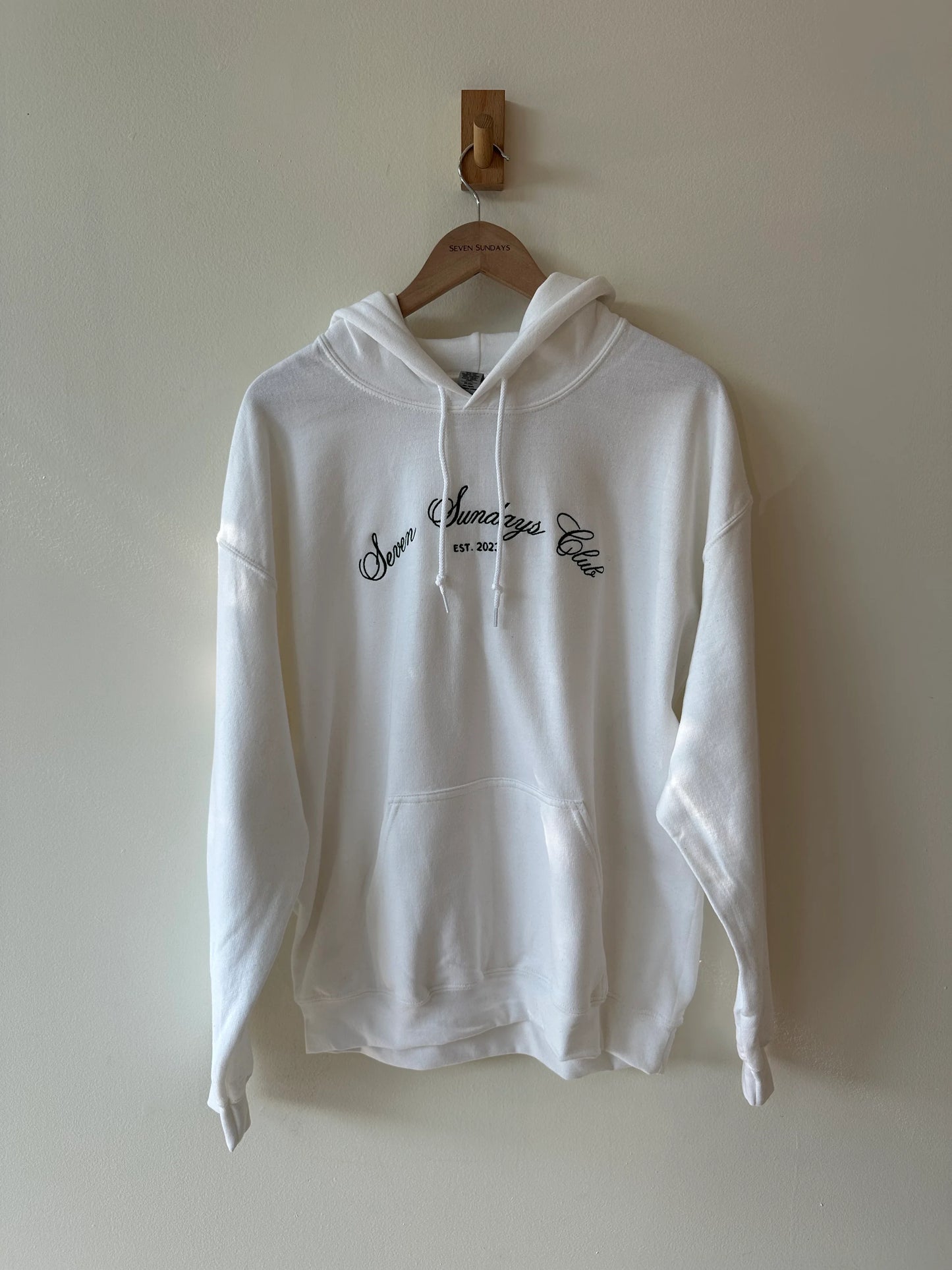 Seven Sundays Club - White Hoodie