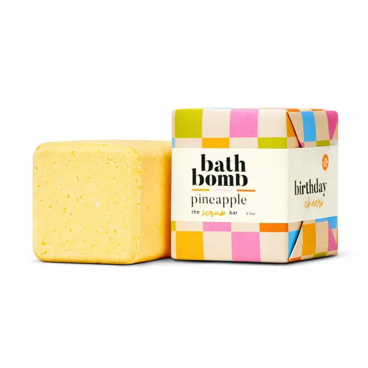 Pineapple Bath Bomb- Birthday Cheer, Tropical Spa Fizz