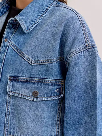 Medium Dark Classic Oversized Western Shirt