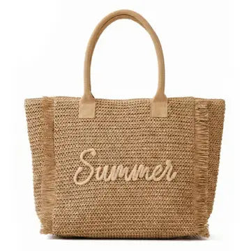 Summer Tan Tote Fringe Bag