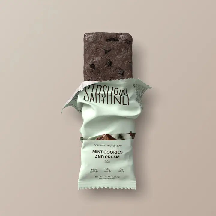 Mint Cookies and Cream Collagen Protein Bar