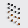 < Recycled Plastic Mini Classic Claw Clips 16pc - Black & Tort