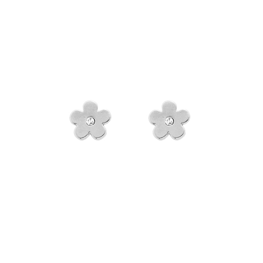 Silver Fleur Earrings | Mix and Match | Ear Cuff and Stud Set