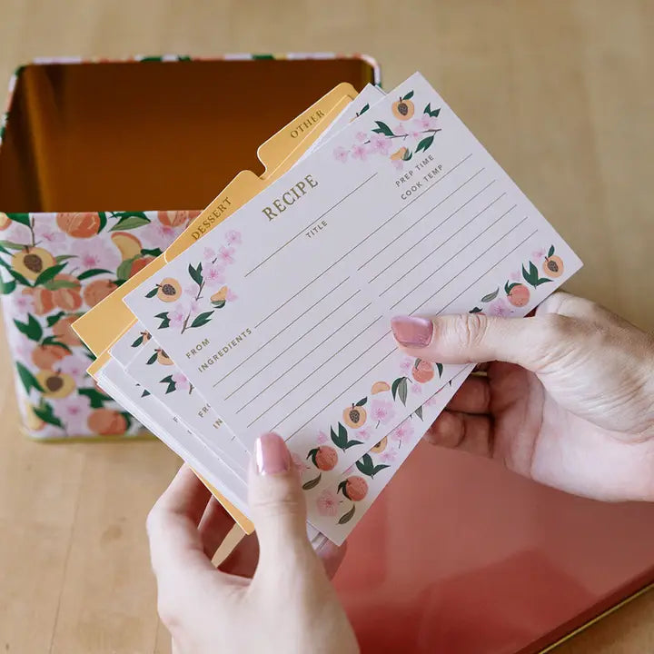 Peach Blossom Recipe Cards