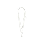 Carol Silver Plated Layered Necklace