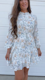 < Lenore White Floral Dress