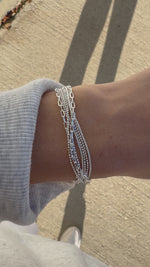 < Lilly Chain Silver Plated Bracelet