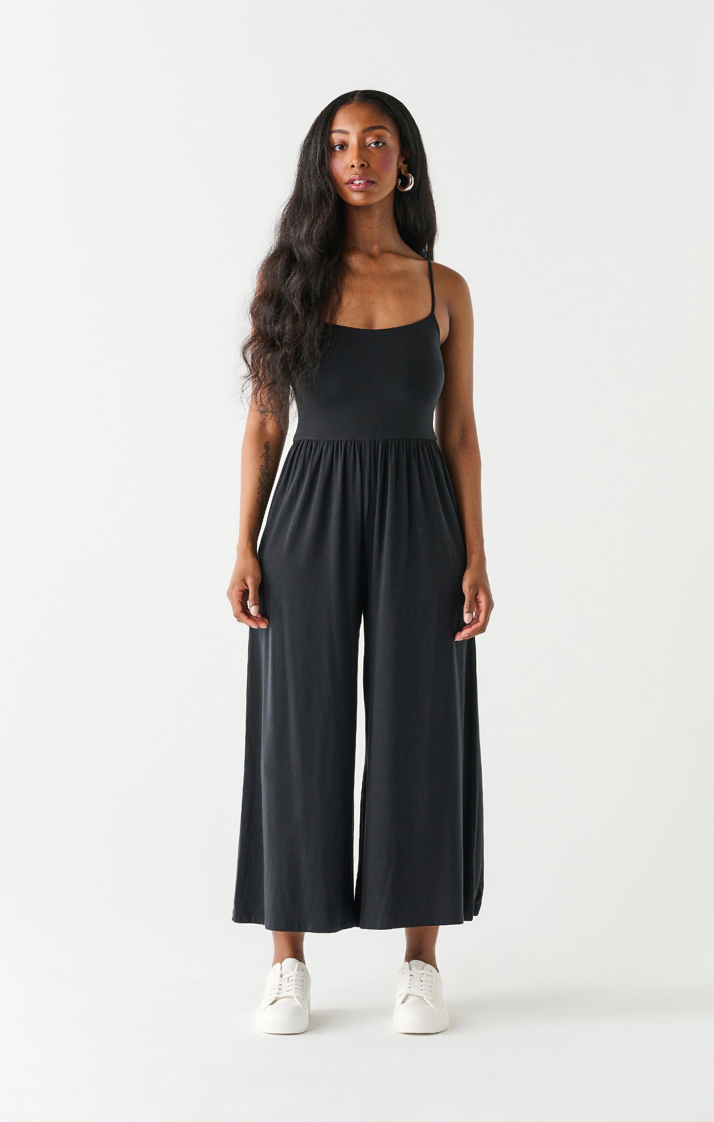 Wide Leg Black Jumpsuit