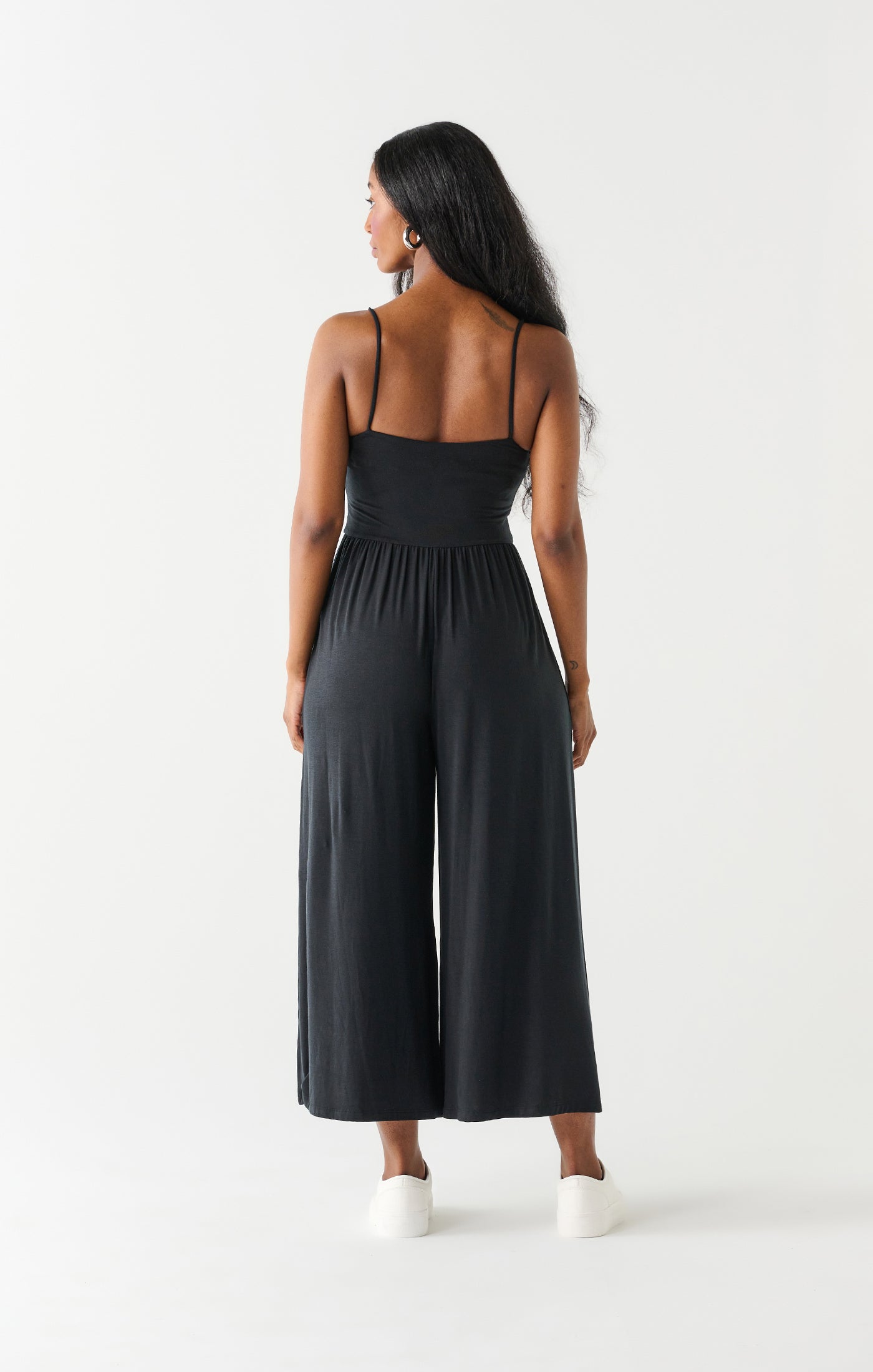 Wide Leg Black Jumpsuit