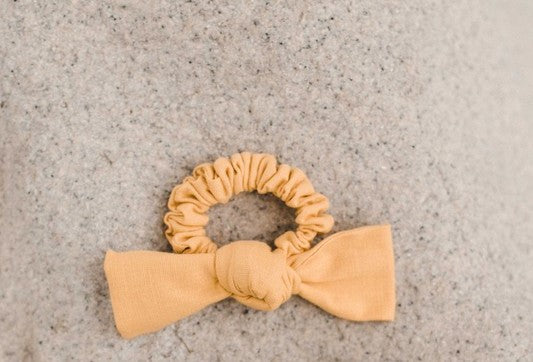 / + Yellow Bow Scrunchies