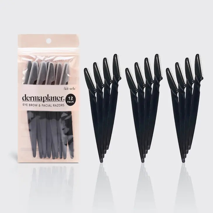 * Dermaplaner & Eyebrow Razor (12 pack) - Black ( Ships For Free )