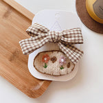 < / Kids Girls Sweet Bow Fabric Knit Hair Clips