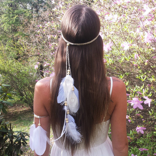 < / Boho Headband And Bracelet Set ( Ships For Free )